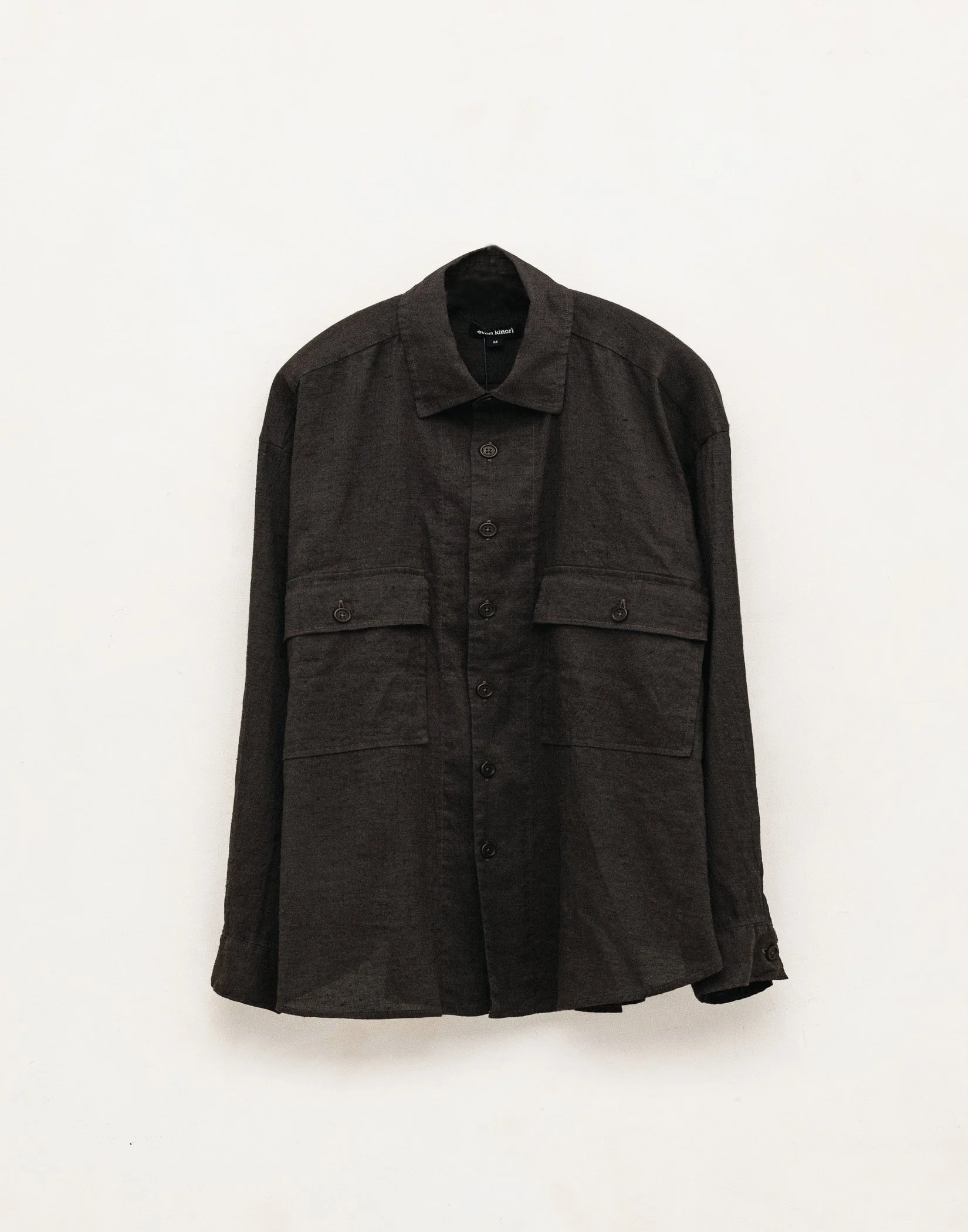 SSSTEIN - CUPRO TWILL OVERSIZED LS SHIRT (TAUPE) — EQUIPMENT SSSTEIN - CUPRO TWILL OVERSIZED LS SHIRT (TAUPE) — EQUIPMENT